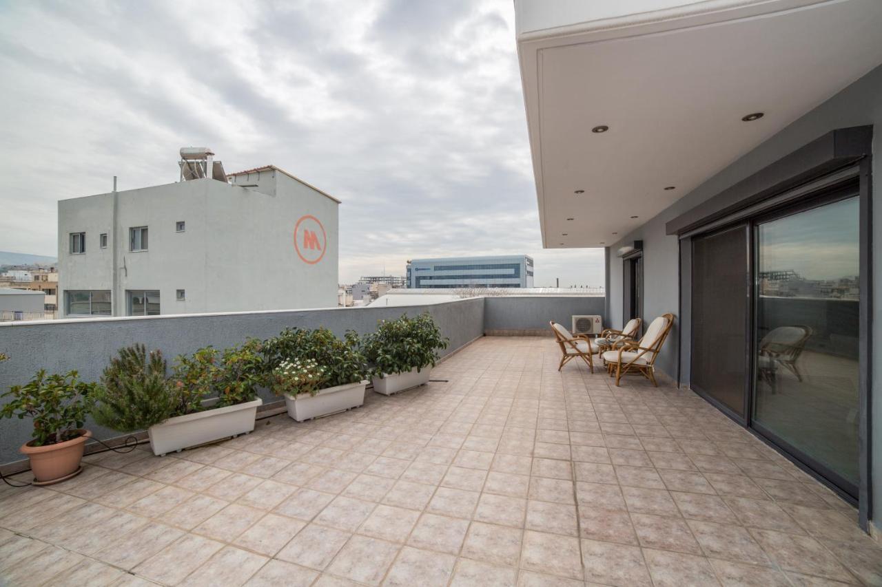Spacious Modern Apartments With Great Rooftop View Athens Ngoại thất bức ảnh